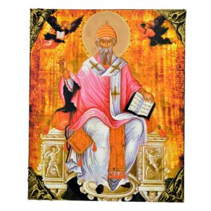 Άγιος Σπυρίδωνας ο Θαυματουργός Βυζαντινή Χειροποίητη Εικόνα